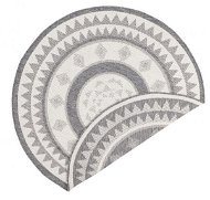 Kusový koberec Twin Supreme 103413 Jamaica grey creme kruh 200 × 200 o cm - Koberec