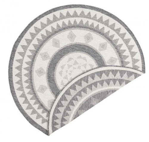 Kusový koberec Twin Supreme 103413 Jamaica grey creme kruh 200 × 200 o cm - Koberec - Main image