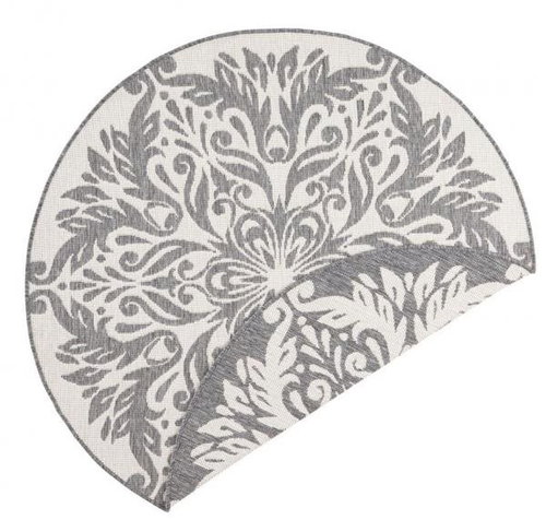 Kusový koberec Twin Supreme 103416 Madrid grey creme kruh 140 × 140 o cm - Koberec - Main image
