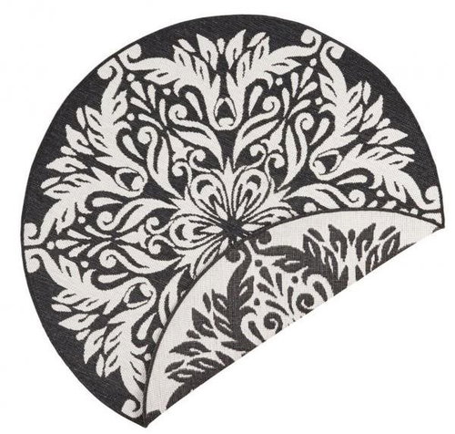 Kusový koberec Twin Supreme 103417 Madrid black creme kruh 140 × 140 o cm - Koberec - Main image