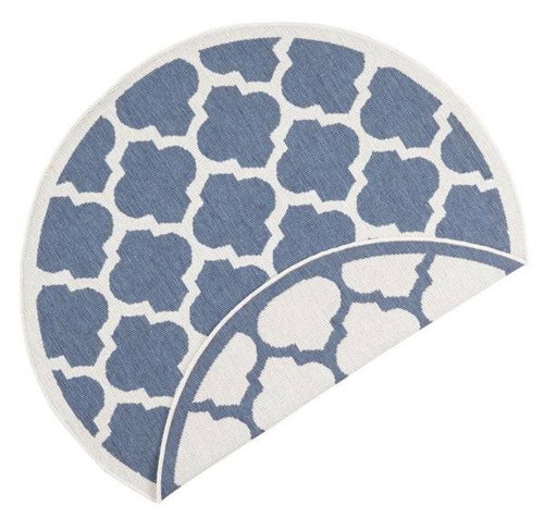 Kusový koberec Twin Supreme 103422 Palermo blue creme kruh 140 × 140 o cm - Koberec - Main image