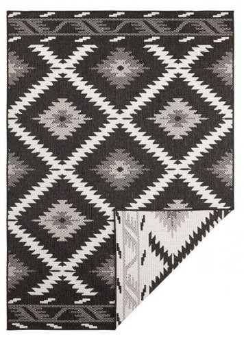 Kusový koberec Twin Supreme 103429 Malibu black creme 80 × 150 cm - Koberec - Main image