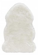Kusový koberec Superior 103347 Uni White koža tvar kožušiny 90 × 140 cm - Koberec