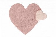 Přírodní koberec, ručně tkaný Puffy Love 160 × 180 srdce cm - Koberec
