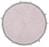 Prírodný koberec, ručne tkaný Bubbly Soft Pink 120 × 120 cm - Koberec