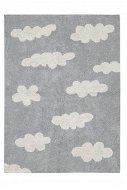 Přírodní koberec, ručně tkaný Clouds Grey 120 × 160 cm - Koberec