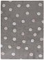 Přírodní koberec, ručně tkaný Tricolor Polka Dots Grey-Pink 120 × 160 cm - Koberec