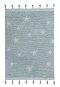 Prírodný koberec, ručne tkaný Hippy Stars Aqua Blue 120 × 175 cm - Koberec