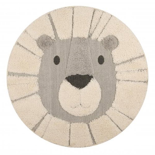 Dětský kusový koberec Vini 103918 Cream Grey Black 120 × 120 o cm - Koberec - Main image