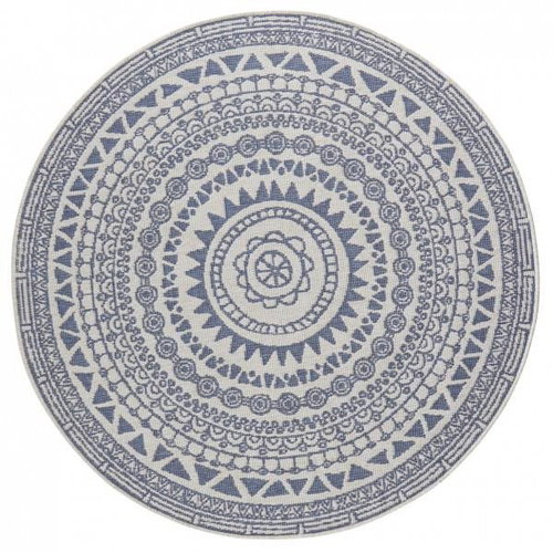 Kusový koberec Twin Supreme 103859 Coron Blue/Cream kruh 200 × 200 o cm - Koberec - Main image