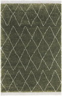 Kusový koberec Desire 104402 Olive-Green/Cream 80 × 150 cm - Koberec