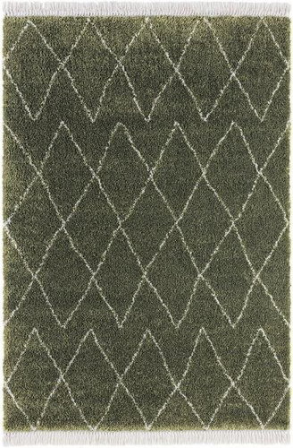 Kusový koberec Desire 104402 Olive-Green/Cream 80 × 150 cm - Koberec - Main image