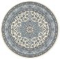 Kruhový koberec Mirkan 104442 Cream/Skyblue 160 × 160 o cm - Koberec