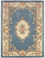 Ručne všívaný kusový koberec Lotus premium Blue - Koberec