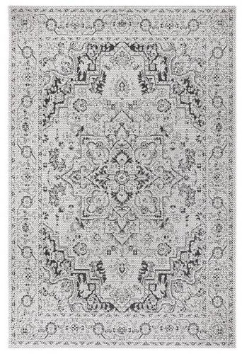 Kusový orientální koberec Flatweave 104806 Cream/Black 160 × 230 cm - Koberec - Main image