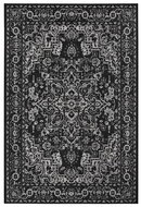 Kusový orientální koberec Flatweave 104807 Black/Cream 200 × 290 cm - Koberec
