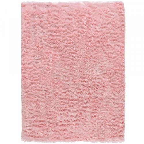 Kusový koberec Faux Fur Sheepskin Pink 120 × 170 cm - Koberec - Main image