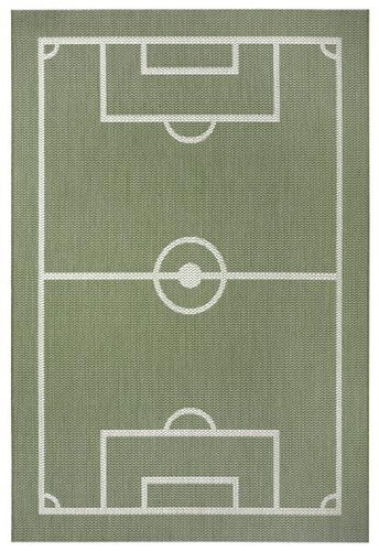 Dětský kusový koberec Flatweave Kids Rugs 104872 Green/Cream 200 × 290 cm - Koberec - Main image