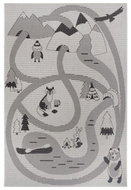 Dětský kusový koberec Flatweave Kids Rugs 104880 Cream/Black 120 × 170 cm - Koberec