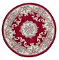 Ručně všívaný kusový koberec Lotus premium Red kruh 120 × 120 o cm - Koberec