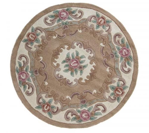 Ručně všívaný kusový koberec Lotus premium Fawn kruh 120 × 120 o cm - Koberec - Main image