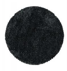 Kusový koberec Fluffy Shaggy 3500 anthrazit kruh 80 × 80 o cm - Koberec - Main image