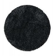 Kusový koberec Fluffy Shaggy 3500 anthrazit kruh - Koberec