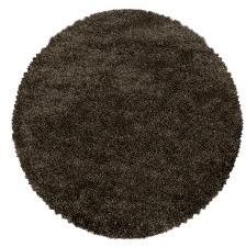 Kusový koberec Fluffy Shaggy 3500 brown kruh 160 × 160 o cm - Koberec - Main image