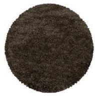 Kusový koberec Fluffy Shaggy 3500 brown kruh 200 × 200 o cm - Koberec