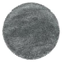Kusový koberec Fluffy Shaggy 3500 light grey kruh 200 × 200 o cm - Koberec - Main image