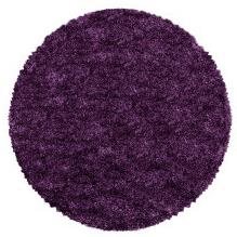 Kusový koberec Fluffy Shaggy 3500 lila kruh 80 × 80 o cm - Koberec - Main image