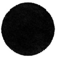 Kusový koberec Sydney Shaggy 3000 black kruh - Koberec