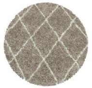 Kusový koberec Alvor Shaggy 3401 beige kruh 80 × 80 o cm - Koberec