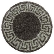 Kusový koberec Hera Shaggy 3301 taupe kruh 160 × 160 o cm - Koberec
