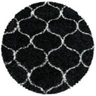 Kusový koberec Salsa Shaggy 3201 anthrazit kruh - Koberec