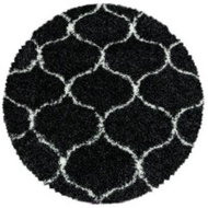 Kusový koberec Salsa Shaggy 3201 anthrazit kruh 120 × 120 o cm - Koberec