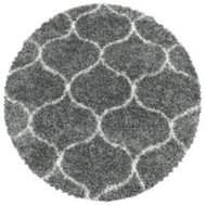 Kusový koberec Salsa Shaggy 3201 grey kruh 80 × 80 o cm - Koberec