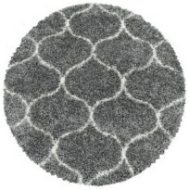 Kusový koberec Salsa Shaggy 3201 grey kruh - Koberec