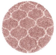 Kusový koberec Salsa Shaggy 3201 rose kruh 200 × 200 o cm - Koberec