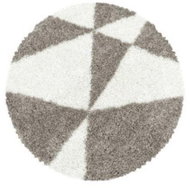 Kusový koberec Tango Shaggy 3101 beige kruh 80 × 80 o cm - Koberec