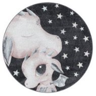 Detský kusový koberec Funny 2107 pink kruh 160 × 160 (priemer) cm - Koberec