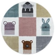 Detský kusový koberec Funny 2108 multi kruh 120 × 120 o cm - Koberec