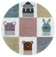 Dětský kusový koberec Funny 2108 multi kruh 160 × 160 o cm - Koberec