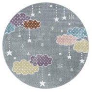 Dětský kusový koberec Lucky 3611 grey kruh 160 × 160 o cm - Koberec