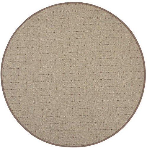 Kusový koberec Udinese béžový kruh 80 × 80 o cm - Koberec - Main image