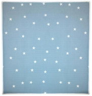 Kusový dětský koberec Hvězdičky modré čtverec 120 × 120 cm - Koberec