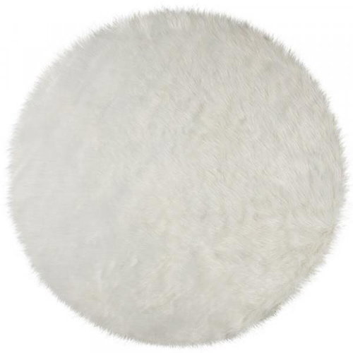 Kusový koberec Faux Fur Sheepskin Ivory kruh 120 × 120 o cm - Koberec - Main image