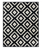 Kusový koberec Hamla 105477 Black Cream 160 × 230 cm - Carpet