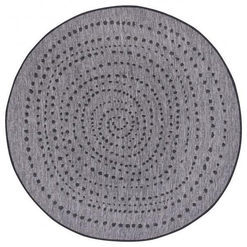 Kusový koberec Twin-Wendeteppiche 105418 Night Silver kruh 200 × 200 o cm - Koberec - Main image
