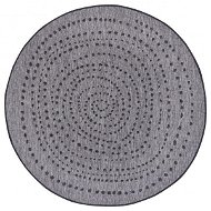 Kusový koberec Twin-Wendeteppiche 105418 Night Silver kruh 200 × 200 o cm - Koberec